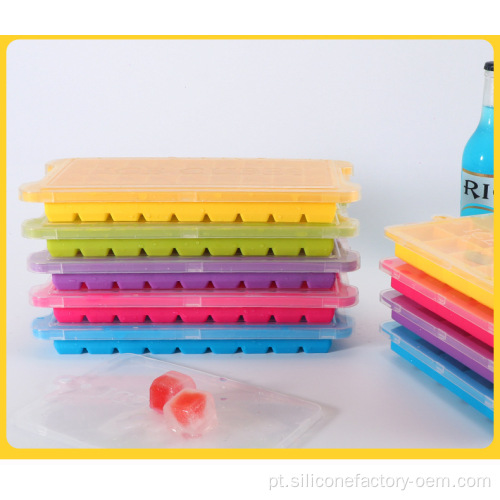 Bandejas de cubo de gelo para freezer 36 silicone